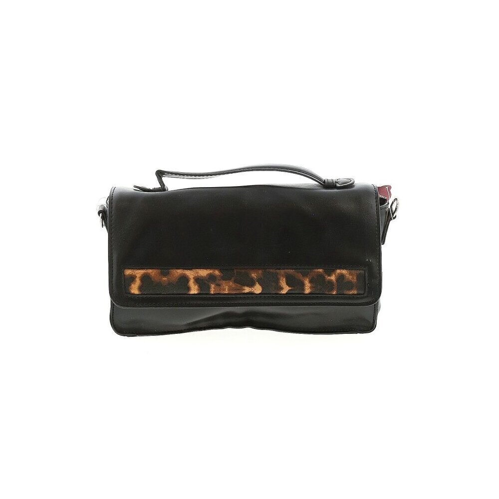 Merona Satchel Black animal print Women shoulder bag One Size - Picture 2 of 15